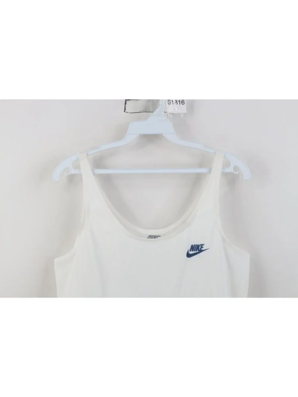 Vtg 90s Nike Womens Large Travis Scott Mini Swoosh Tank Top Singlet Jersey USA